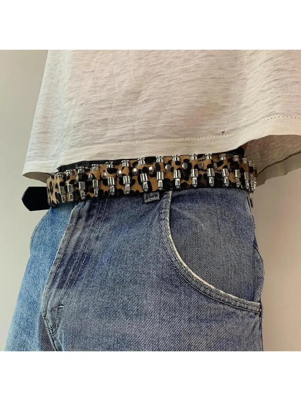 Y2K Vintage Cyber Multi Blue Belt 42 Inch